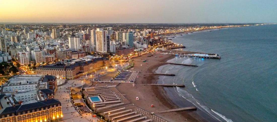 Apartamento Moderno Departamento Nuevo Con Vista Al Mar. Mar del Plata Exterior foto